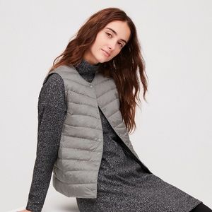 Uniqlo ultra light down compact vest ❄️ light gray